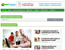 Tablet Screenshot of colegiosguatemala.com